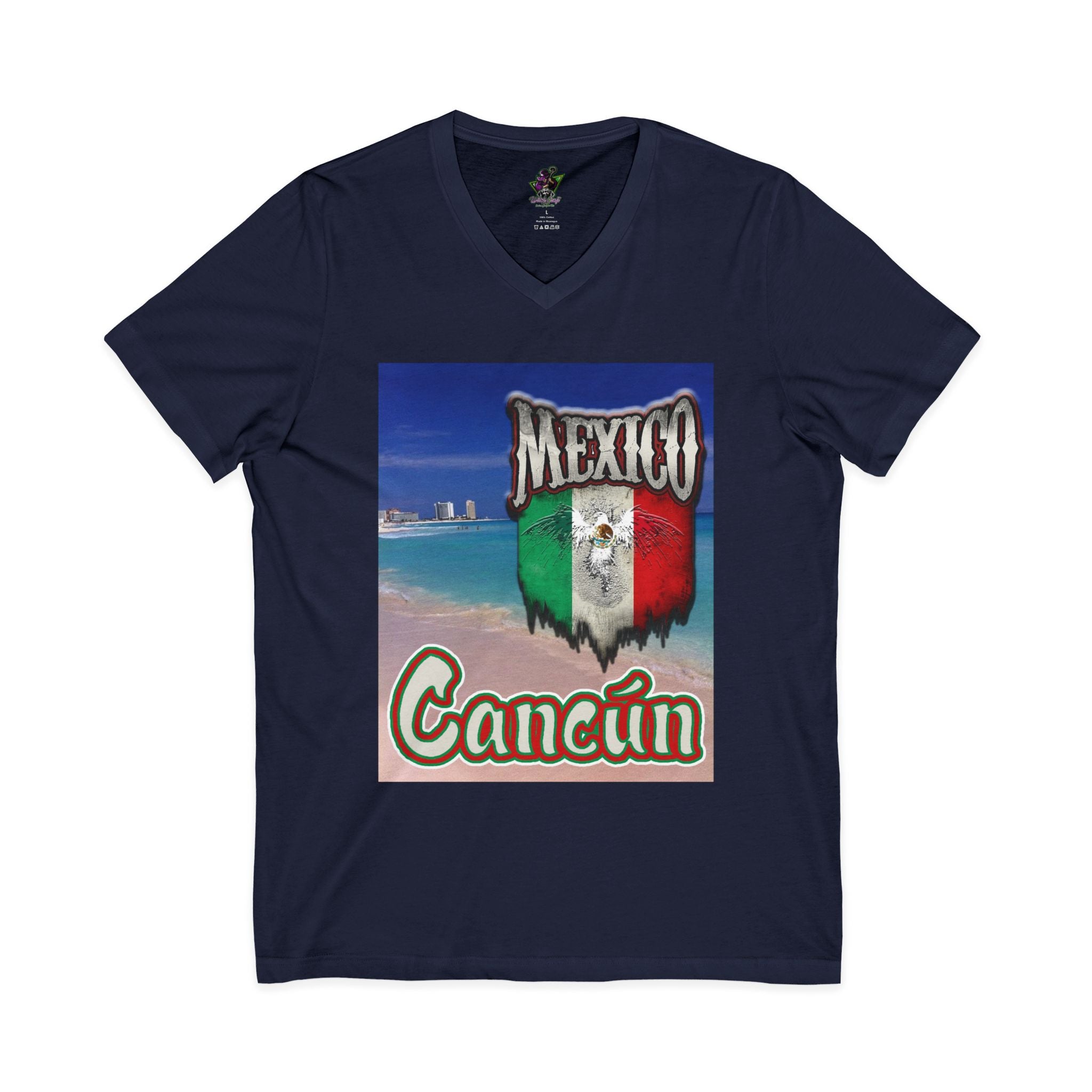 Cancún Mexico Beach / V-Neck Tee
