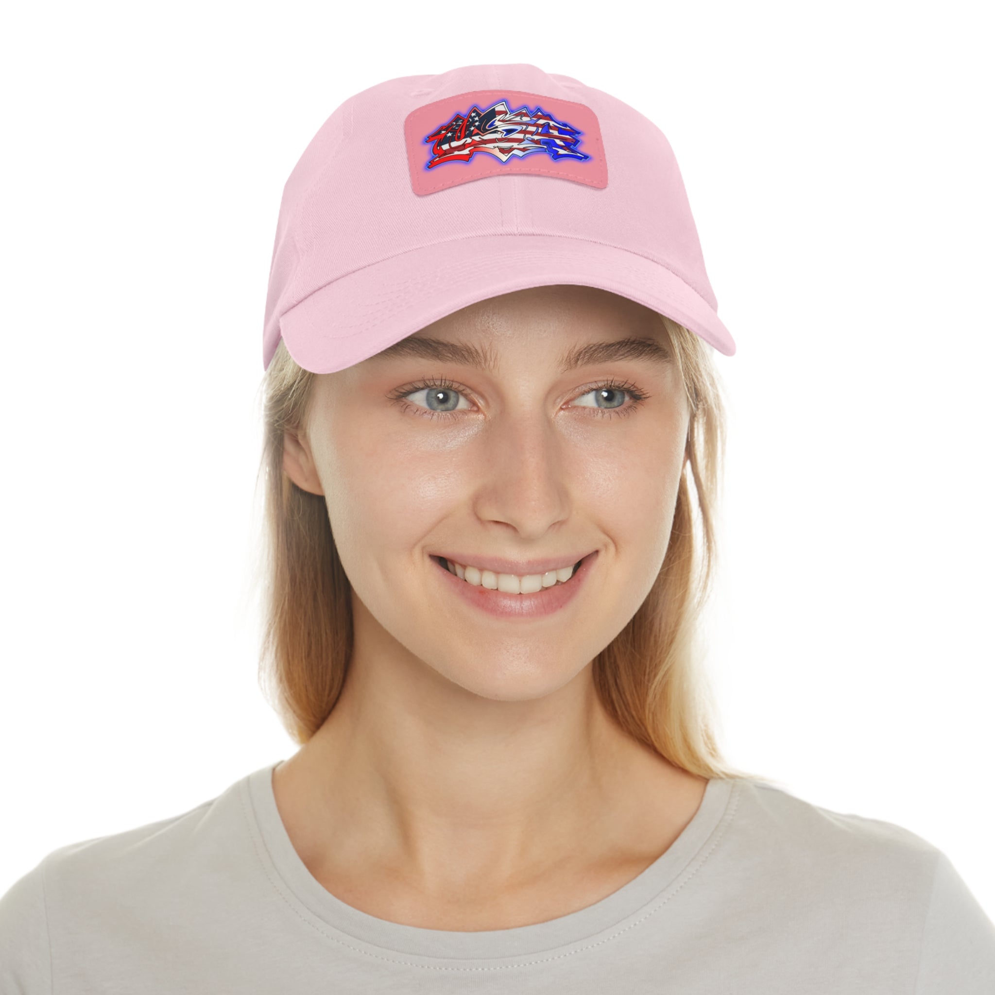 USA Graffiti / Leather Patch Hat