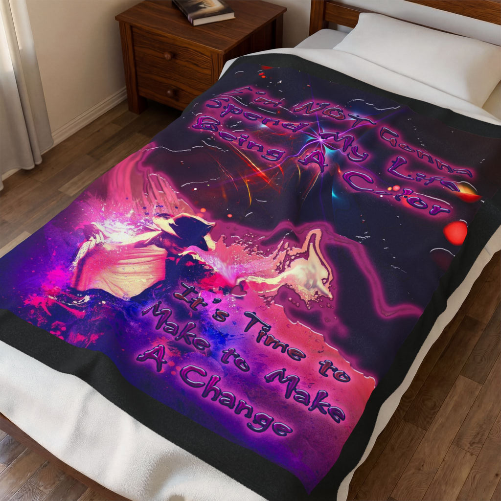 Life Being A Color / Velveteen Plush Blanket