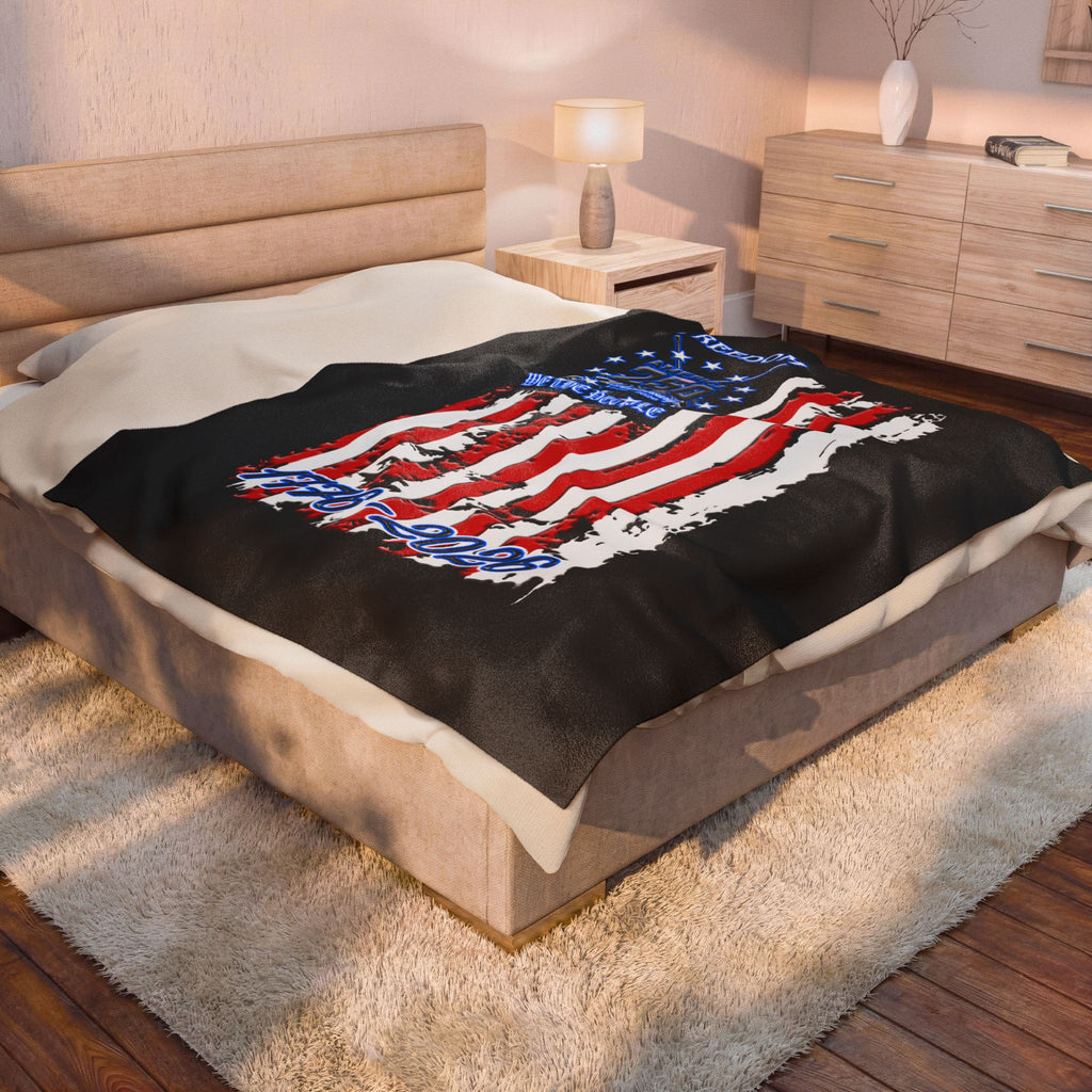 250 Anniversary Freedom 1776–2026 / Velveteen Plush Blanket