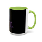 2/3 Evil Gothic Purple Script / Accent Coffee Mug 11/15oz