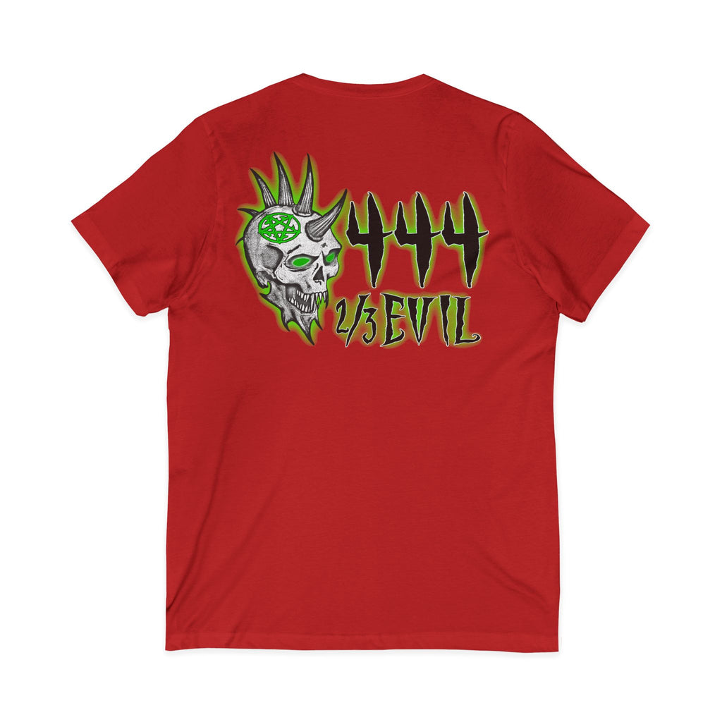 2/3 Evil Punk Skull / V-Neck Shirt