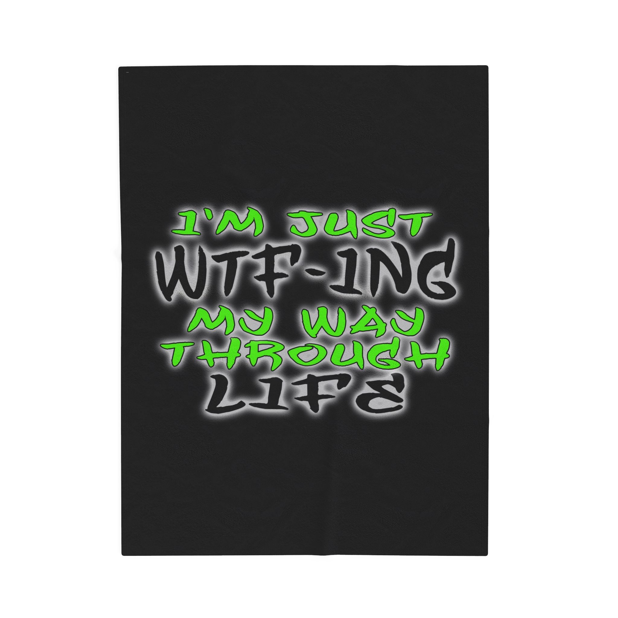 WTF-ing / Velveteen Plush Blanket