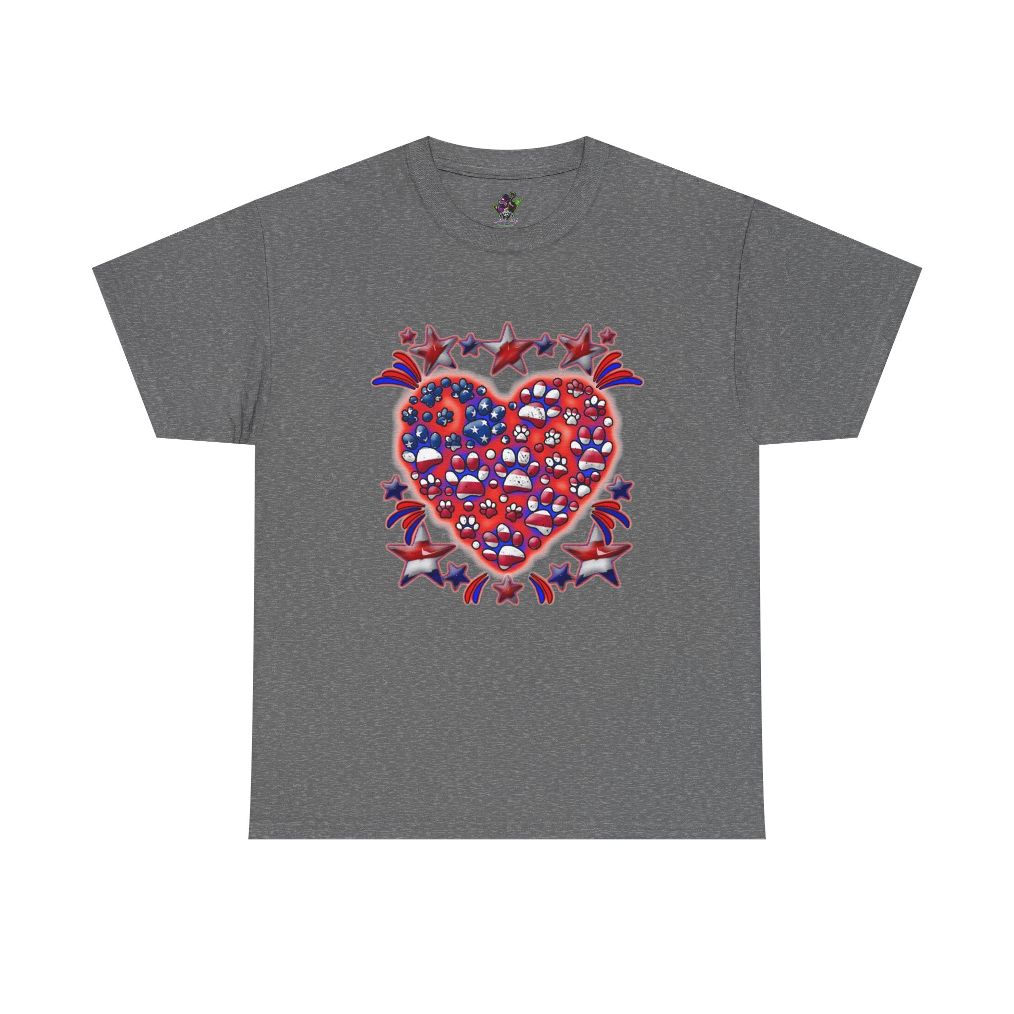 Patriotic Dog Heart