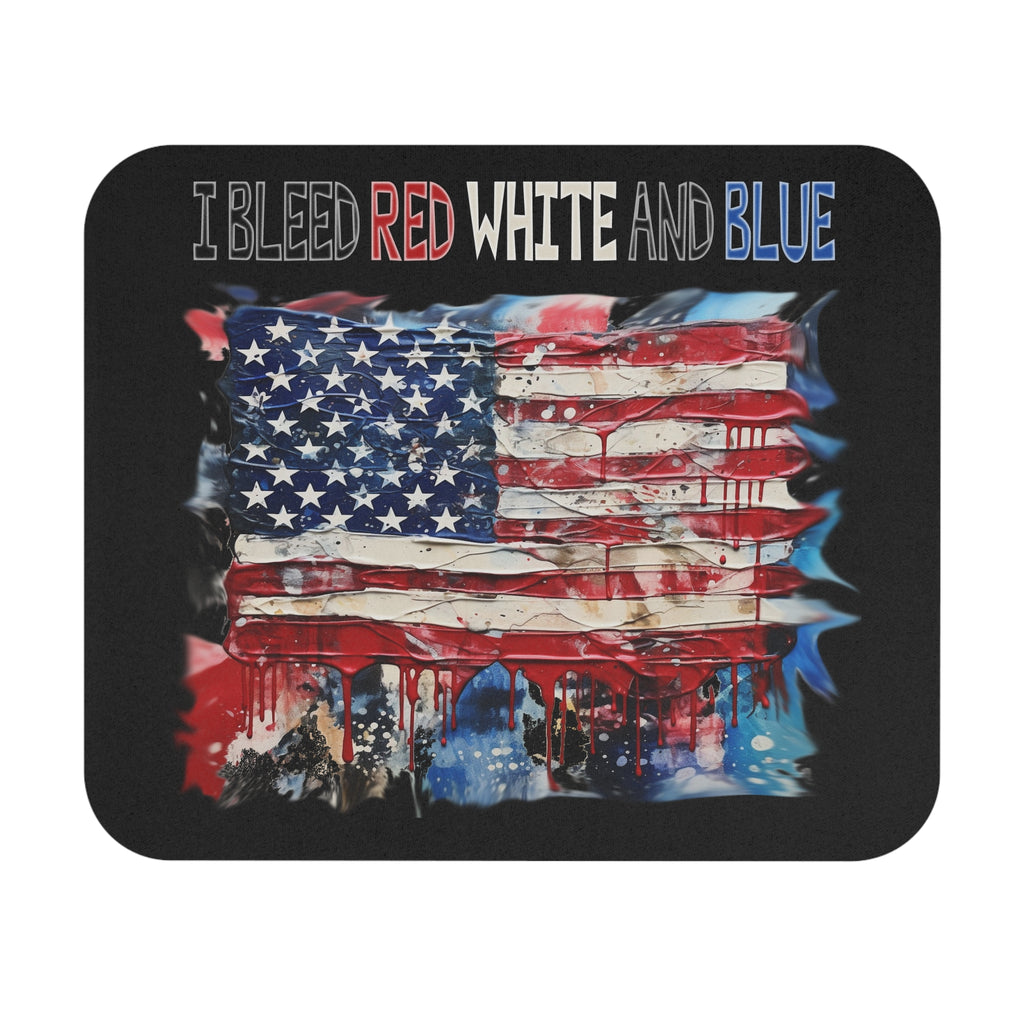 I Bleed Red White and Blue / Gaming Mouse Pad