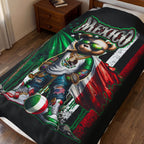 Mexico Teddy Bear / Velveteen Plush Blanket