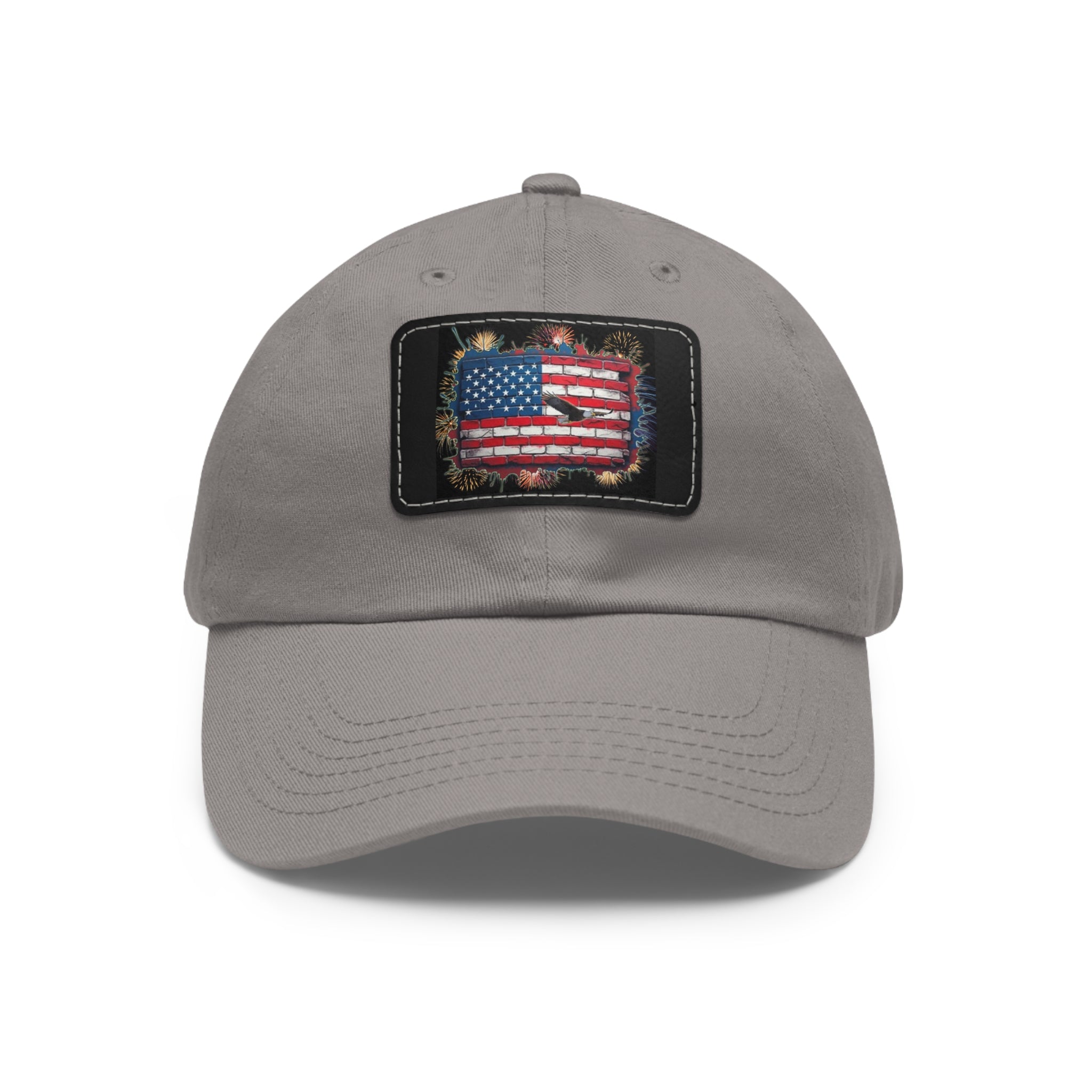 American Brick Flag / Leather Patch Hat