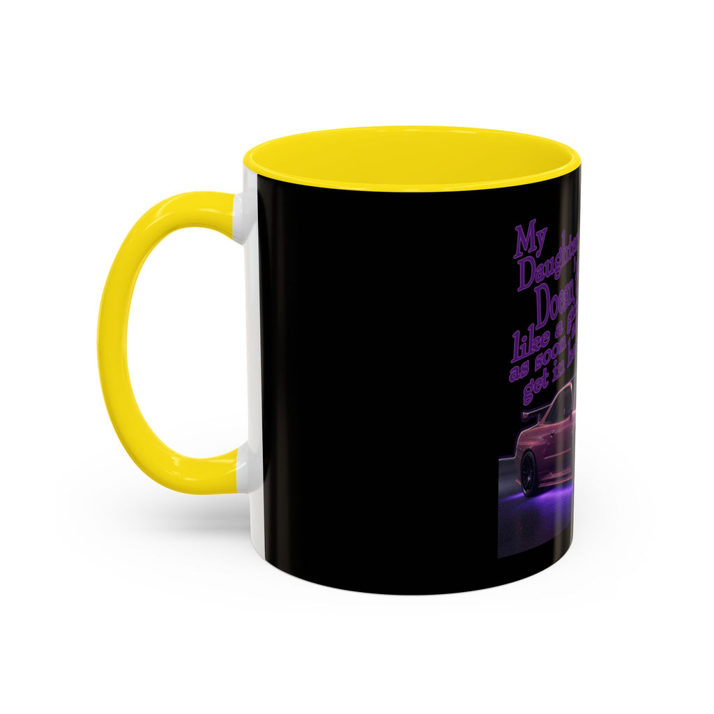 Daughter Doesn't Drive Like A Girl Purple / Accent Coffee Mug 11/15oz