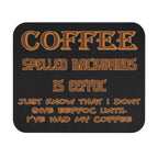 Coffee Spelled Backwards Is EEFFOC / Gaming Mouse Pad
