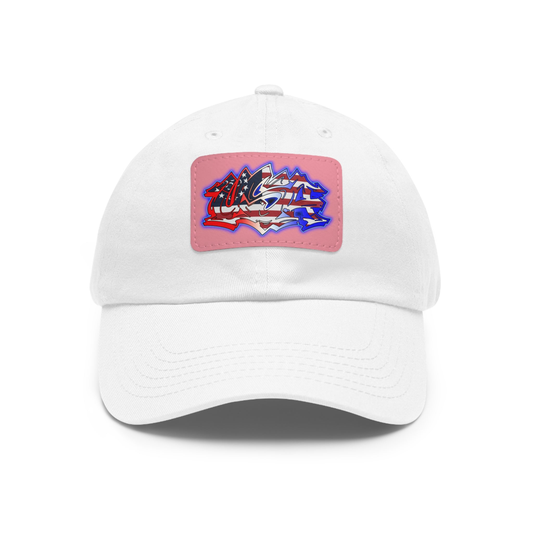 USA Graffiti / Leather Patch Hat