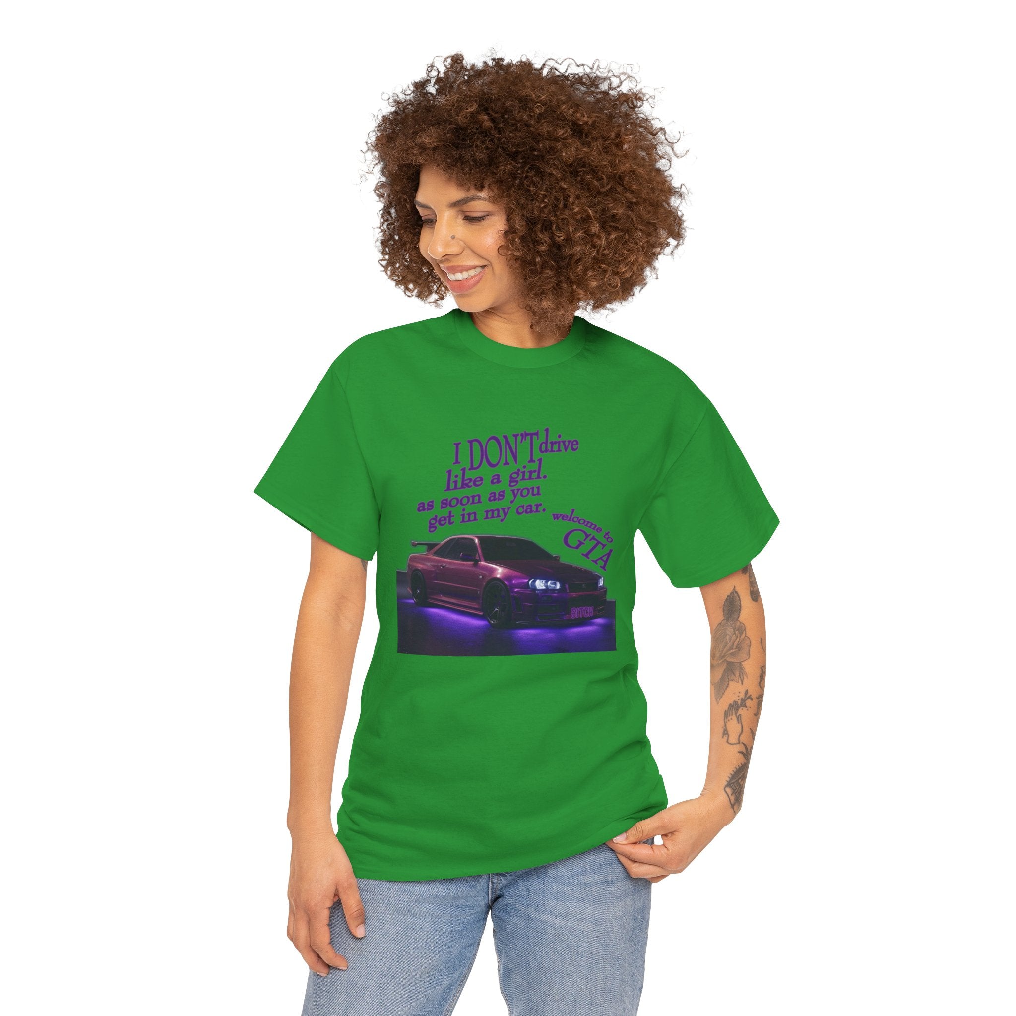 I Don't Drive Like a Girl Purple
