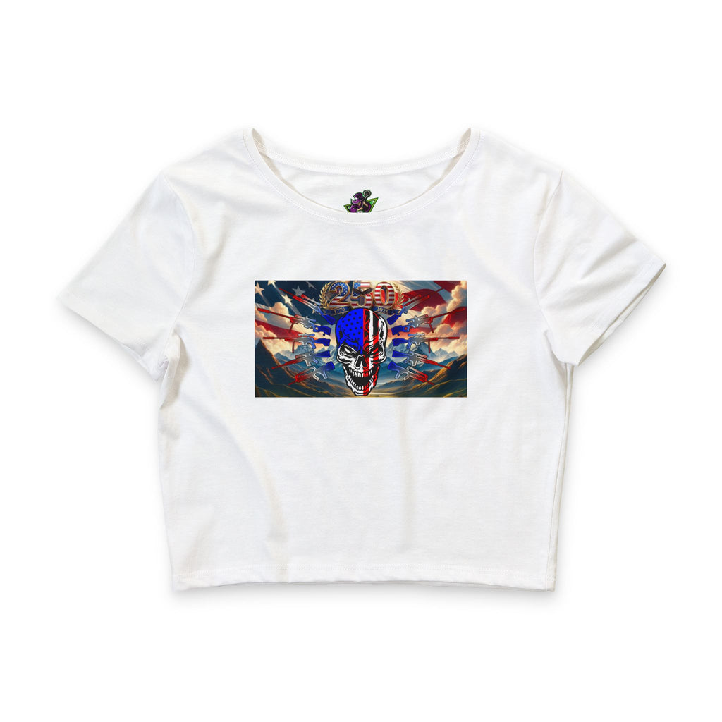 Skull & Guns 250th / Crop Tee