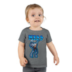 Toddler T-Shirt - KISS Band Graphic Tee (Blue Retro Rock Guitar Design)