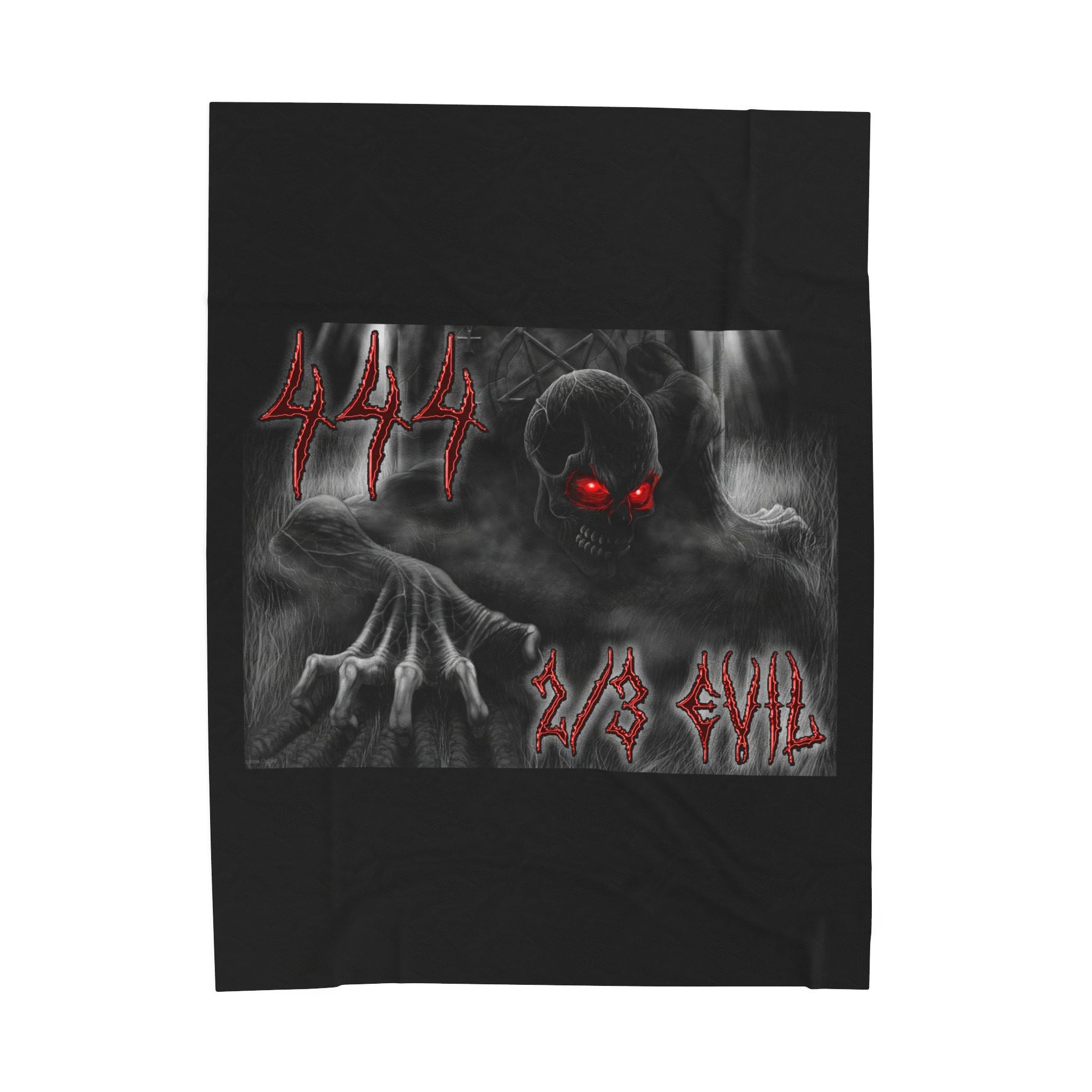 2/3 Evil Demon / Velveteen Plush Blanket