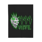 2/3 Evil Punk Skull / Velveteen Plush Blanket