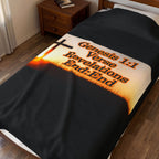 Genesis 1:1 / Revelations End:End / Velveteen Plush Blanket
