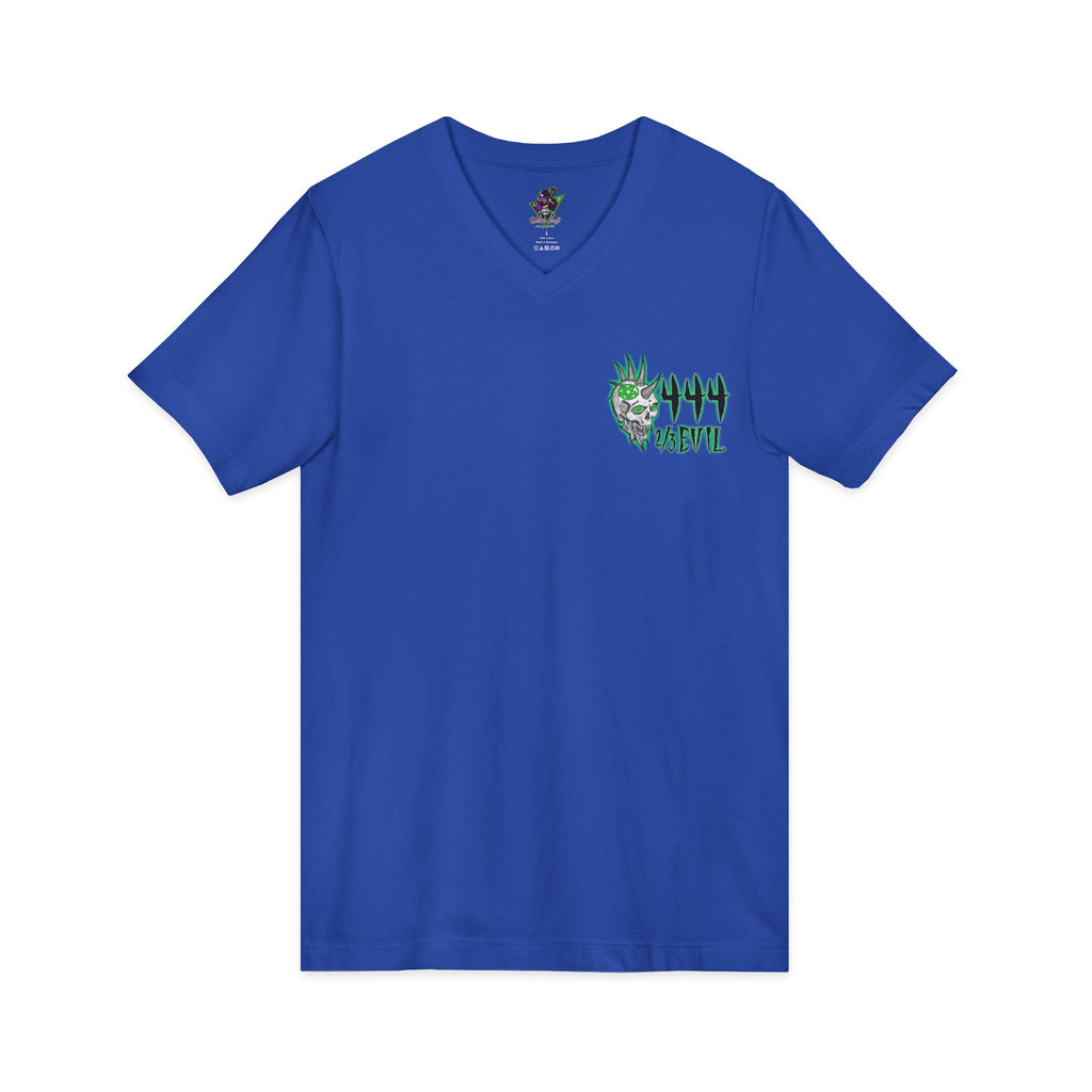 2/3 Evil Punk Skull / V-Neck Shirt