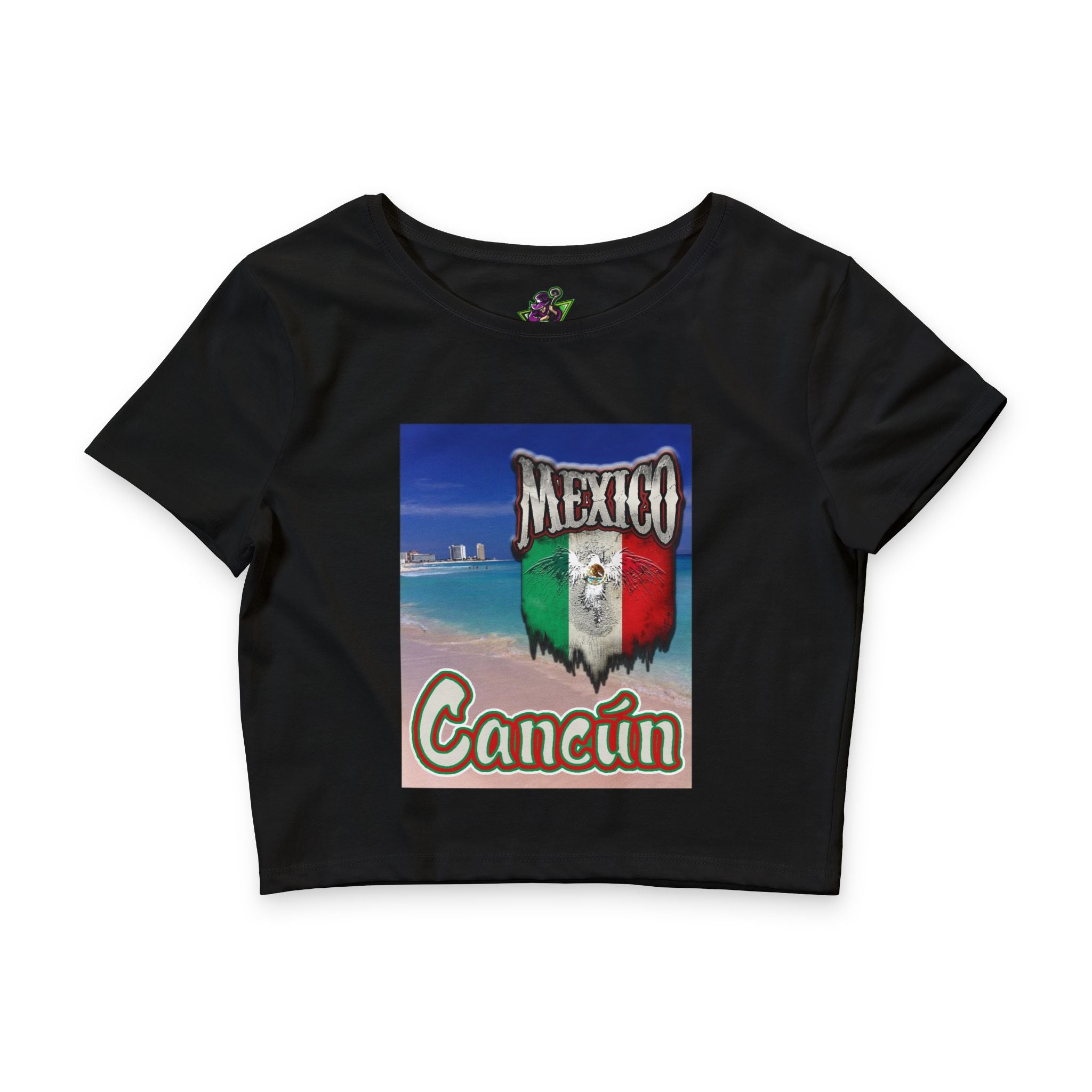 Cancún Mexico Beach / Crop Tee