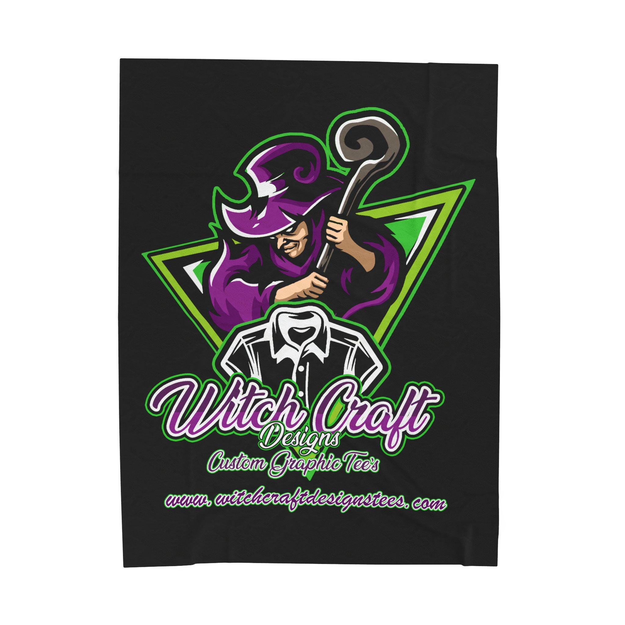 Witch Craft Designs Tees / Velveteen Plush Blanket