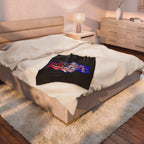 USA Graffiti / Velveteen Plush Blanket