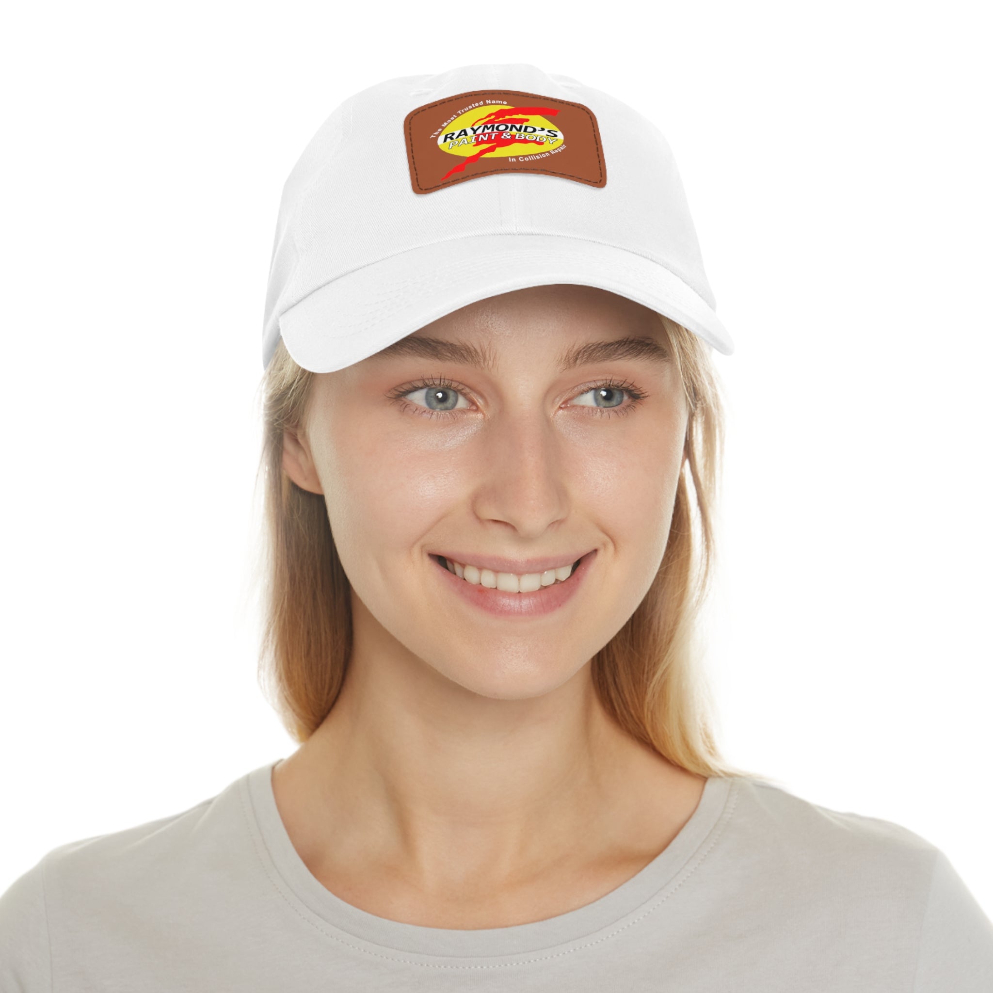 Raymond's Paint & Body Logo / Leather Patch Hat