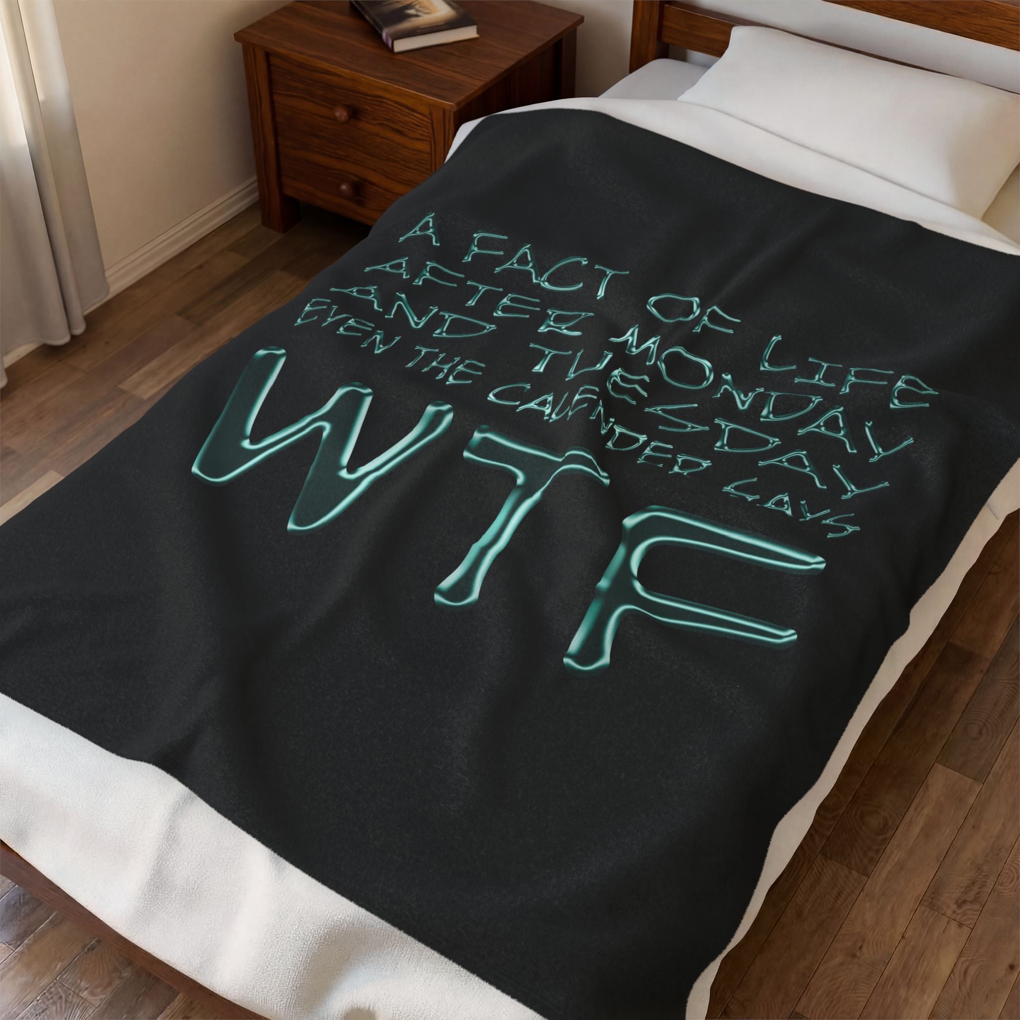 WTF / Velveteen Plush Blanket