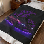 Don't Drive Like a Girl Purple / Velveteen Plush Blanket