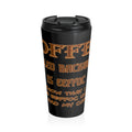Coffee Spelled Backward is EEFFOC /Travel Mug