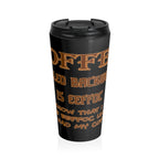 Coffee Spelled Backward is EEFFOC /Travel Mug