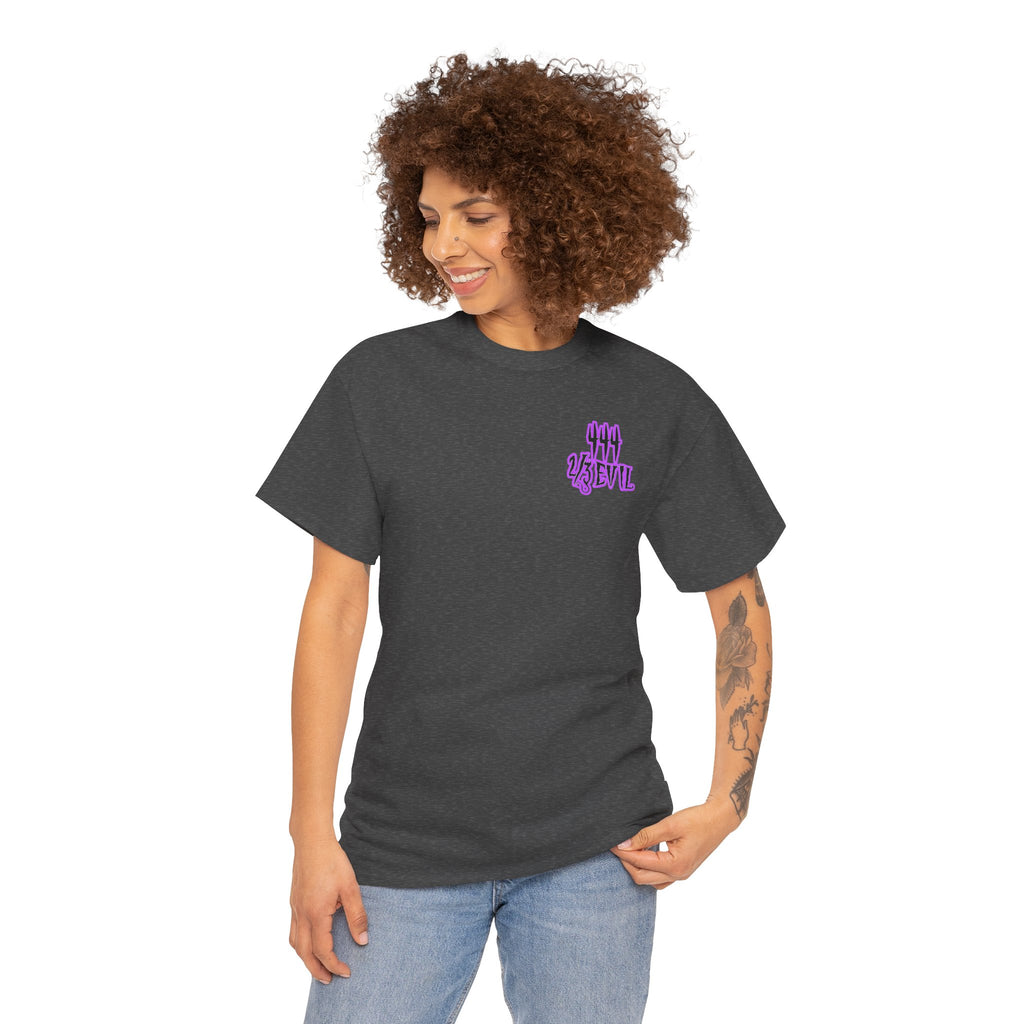 2/3 Evil Gothic Purple Script