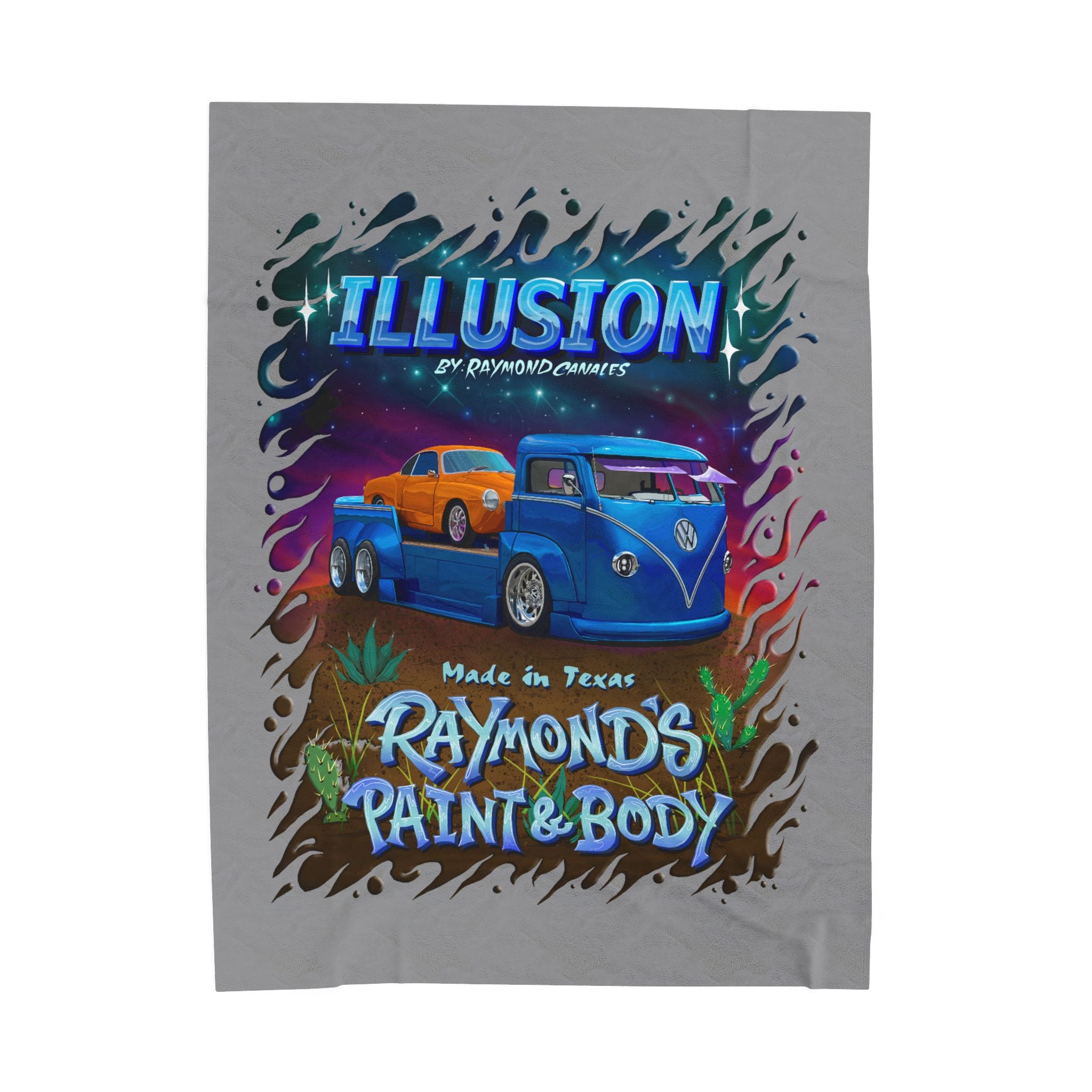 Raymond's Paint & Body 2 / Velveteen Plush Blanket