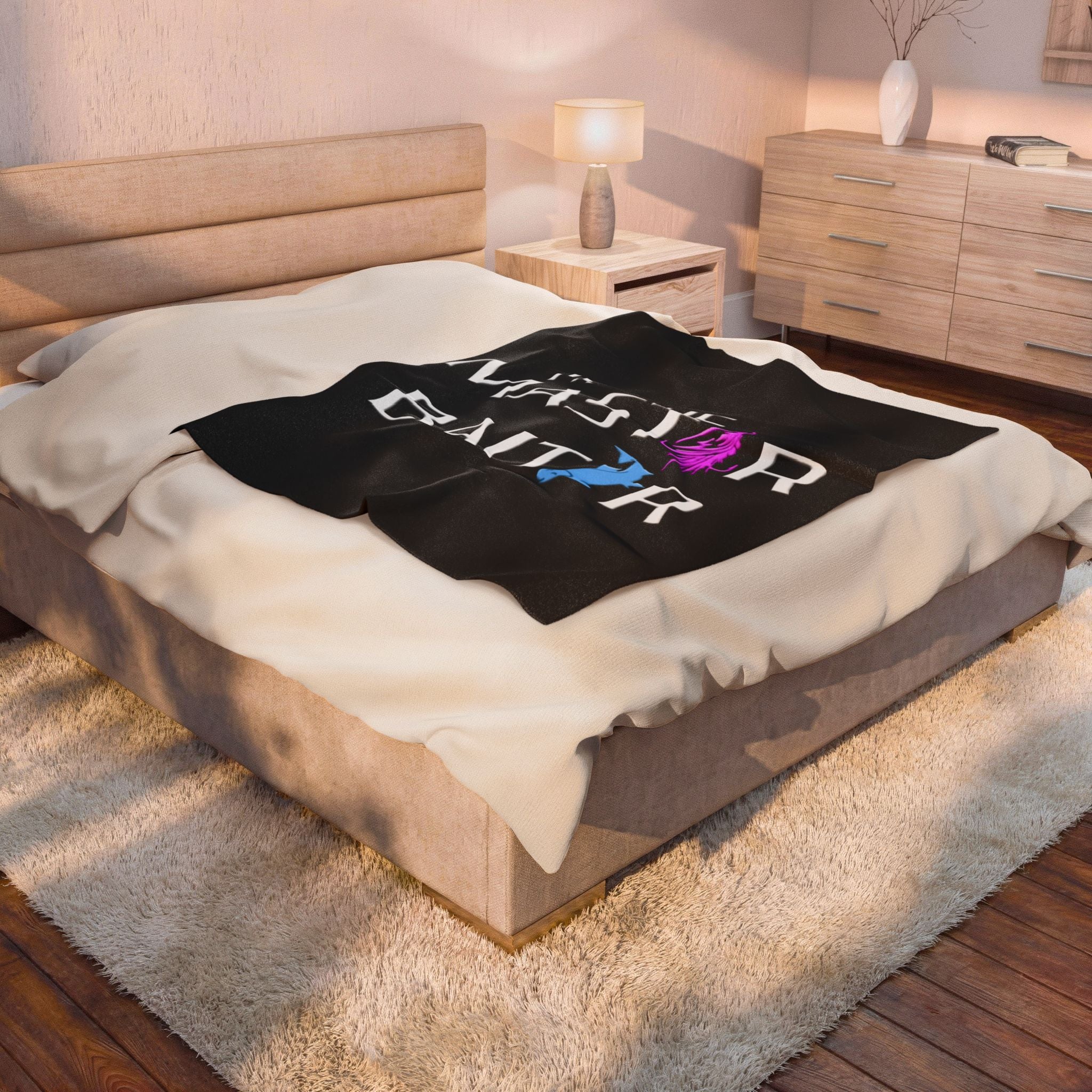 The Master Baiter / Velveteen Plush Blanket