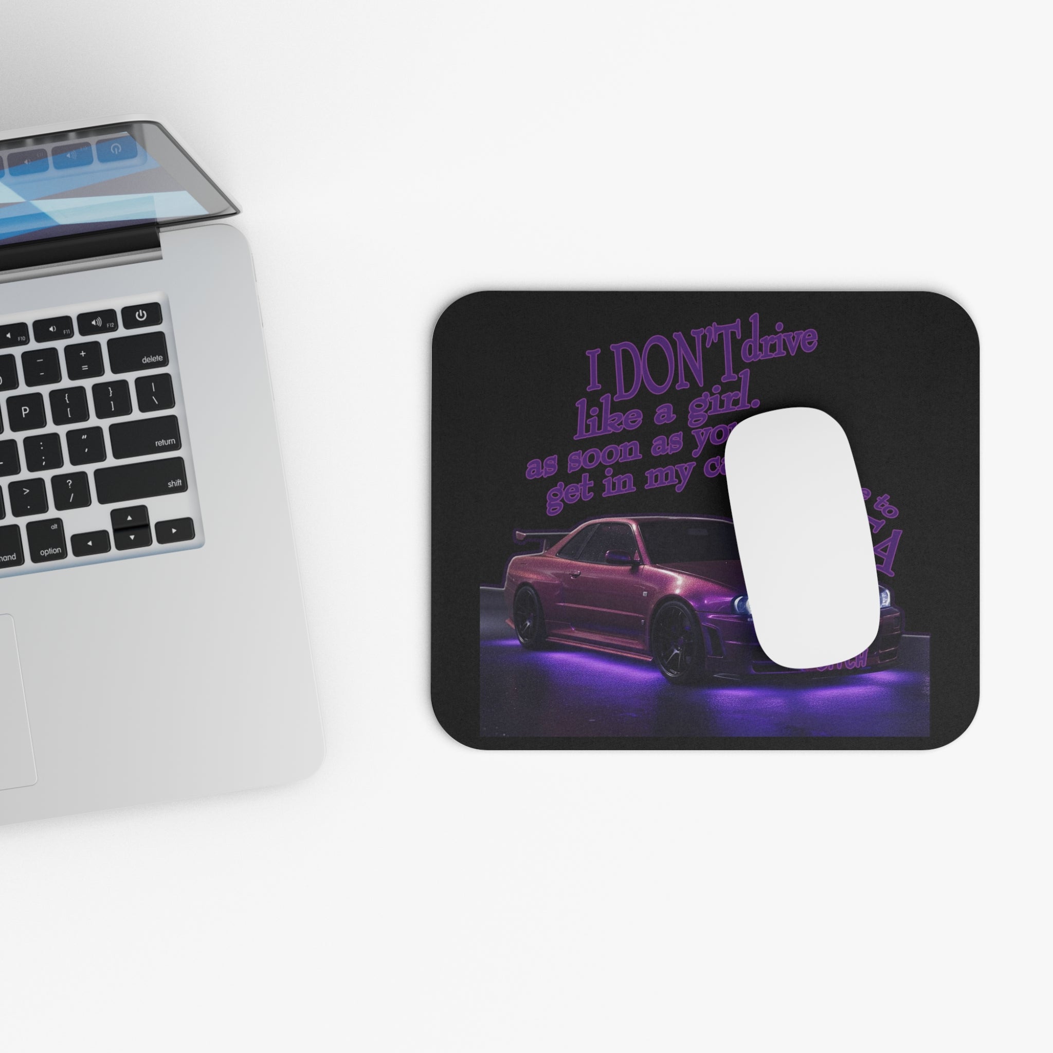 Don't Drive Like a Girl Purple / Gaming Mouse Pad