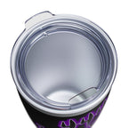 2/3 Evil Gothic Purple Script / Insulated Tumbler 20oz