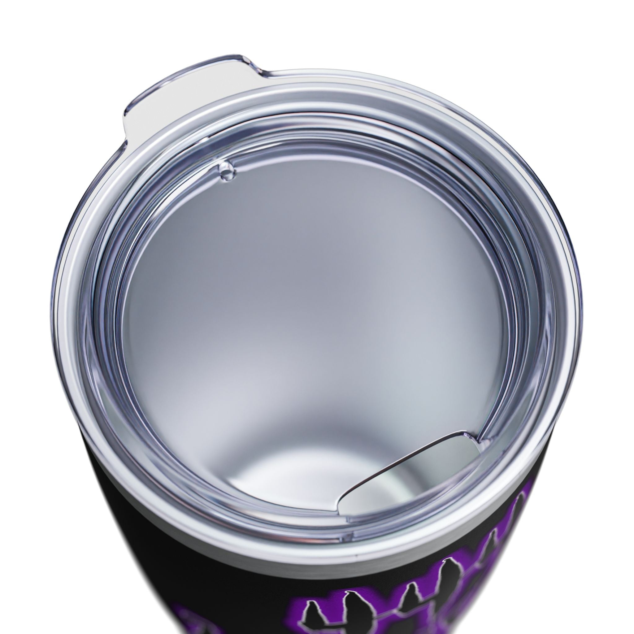 2/3 Evil Gothic Purple Script / Insulated Tumbler 20oz