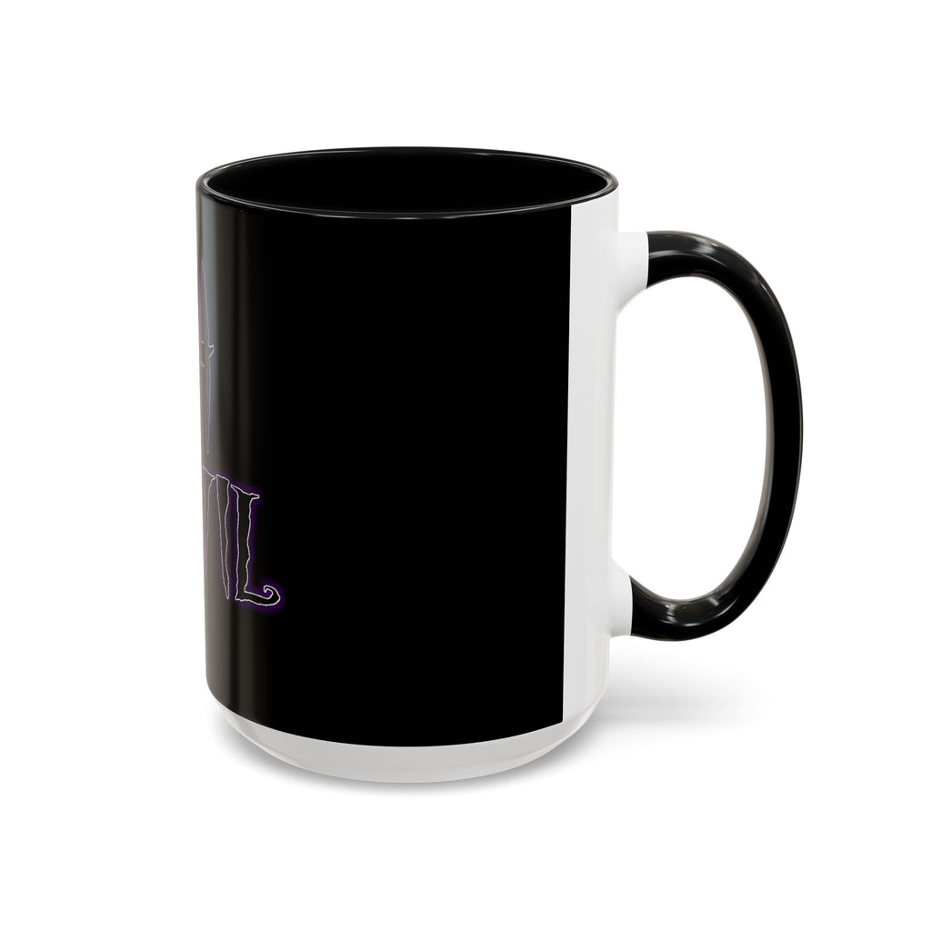 2/3 Evil Gothic Purple Script / Accent Coffee Mug 11/15oz