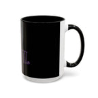 2/3 Evil Gothic Purple Script / Accent Coffee Mug 11/15oz