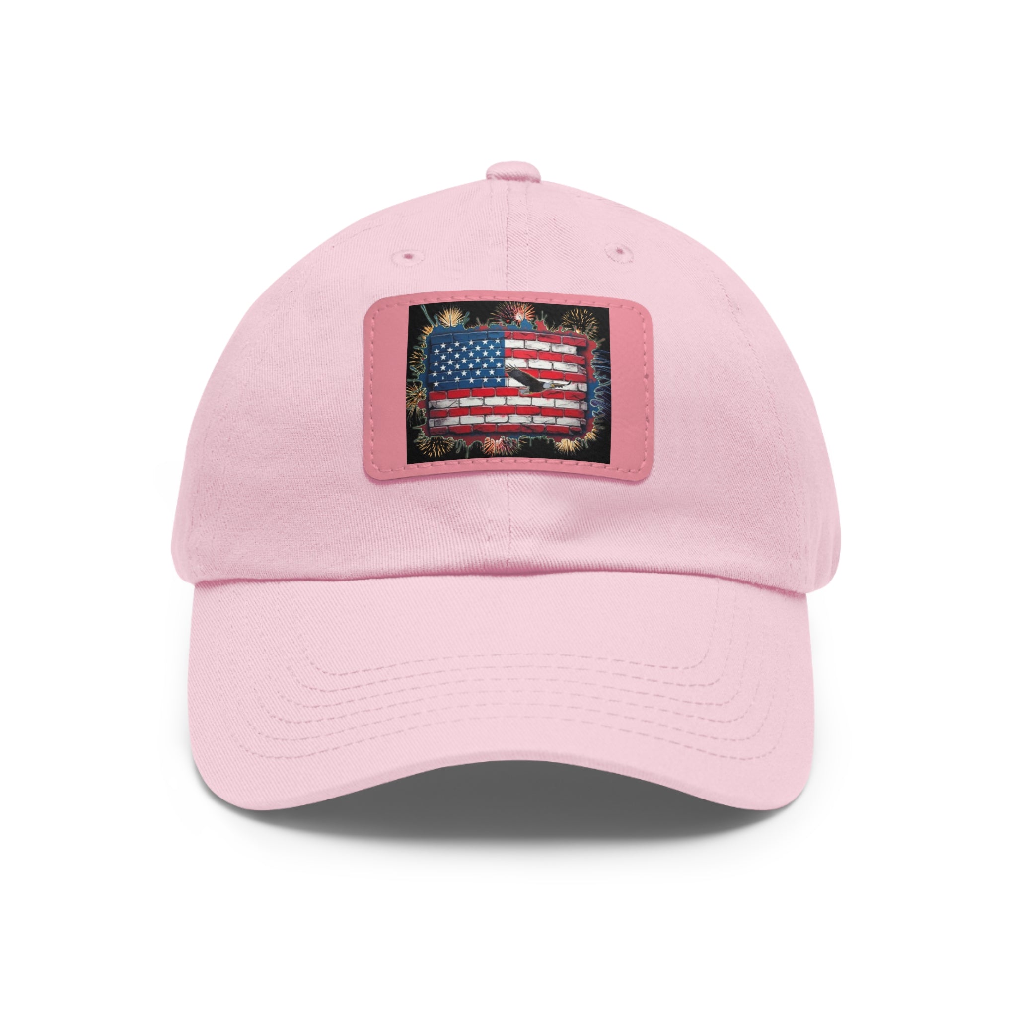American Brick Flag / Leather Patch Hat