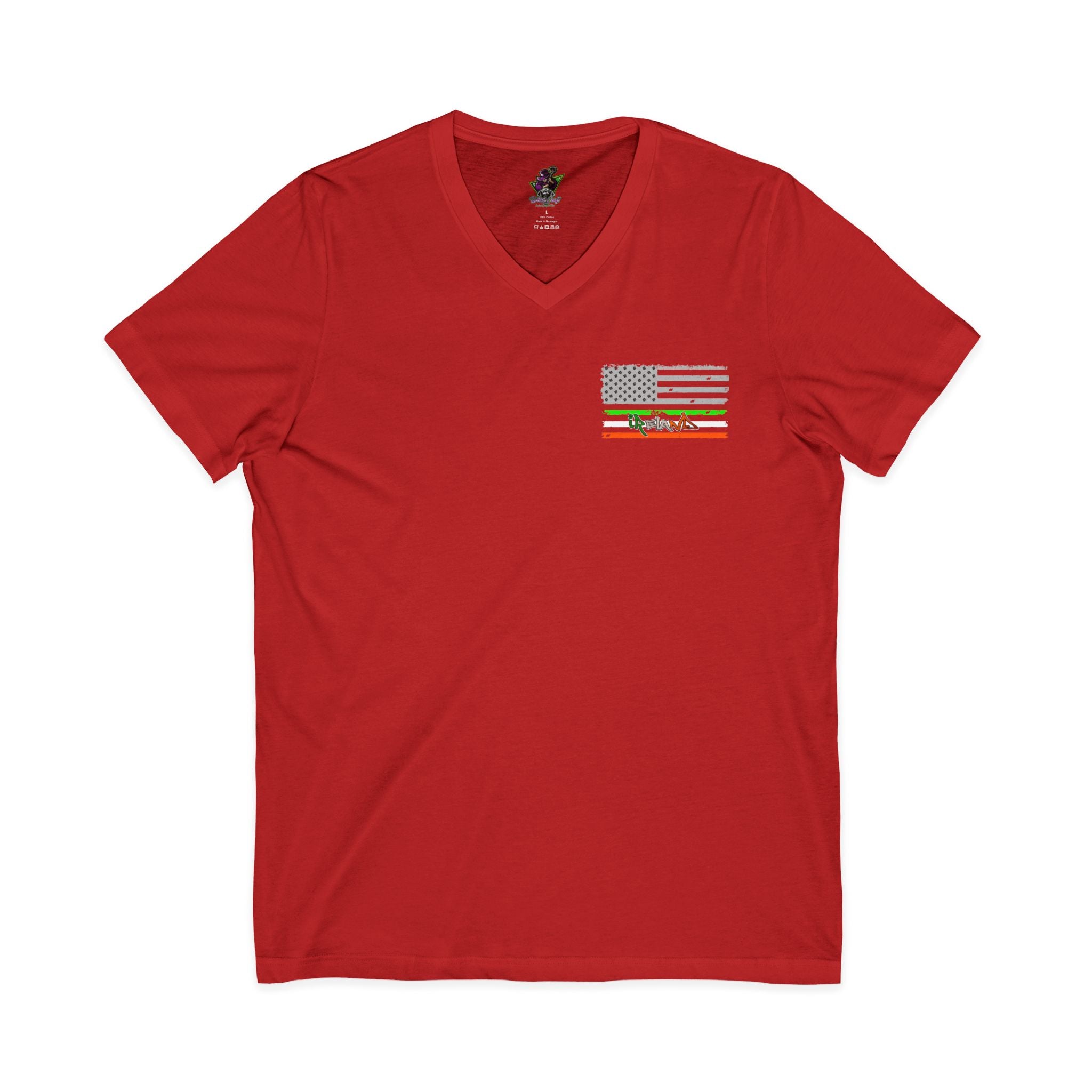 American / Ireland Flag  F&B / V-Neck Tee