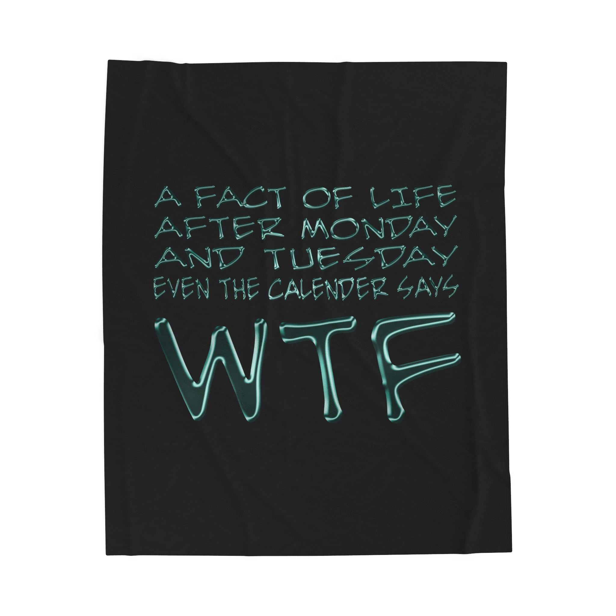 WTF / Velveteen Plush Blanket