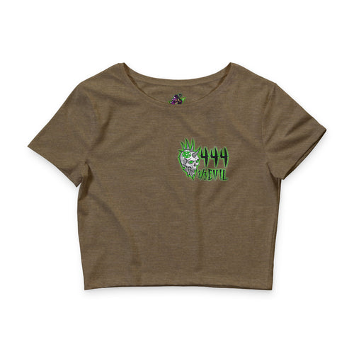 2/3 Evil Punk Skull / Crop Tee