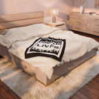 Straight Outta A Good Job / Velveteen Plush Blanket