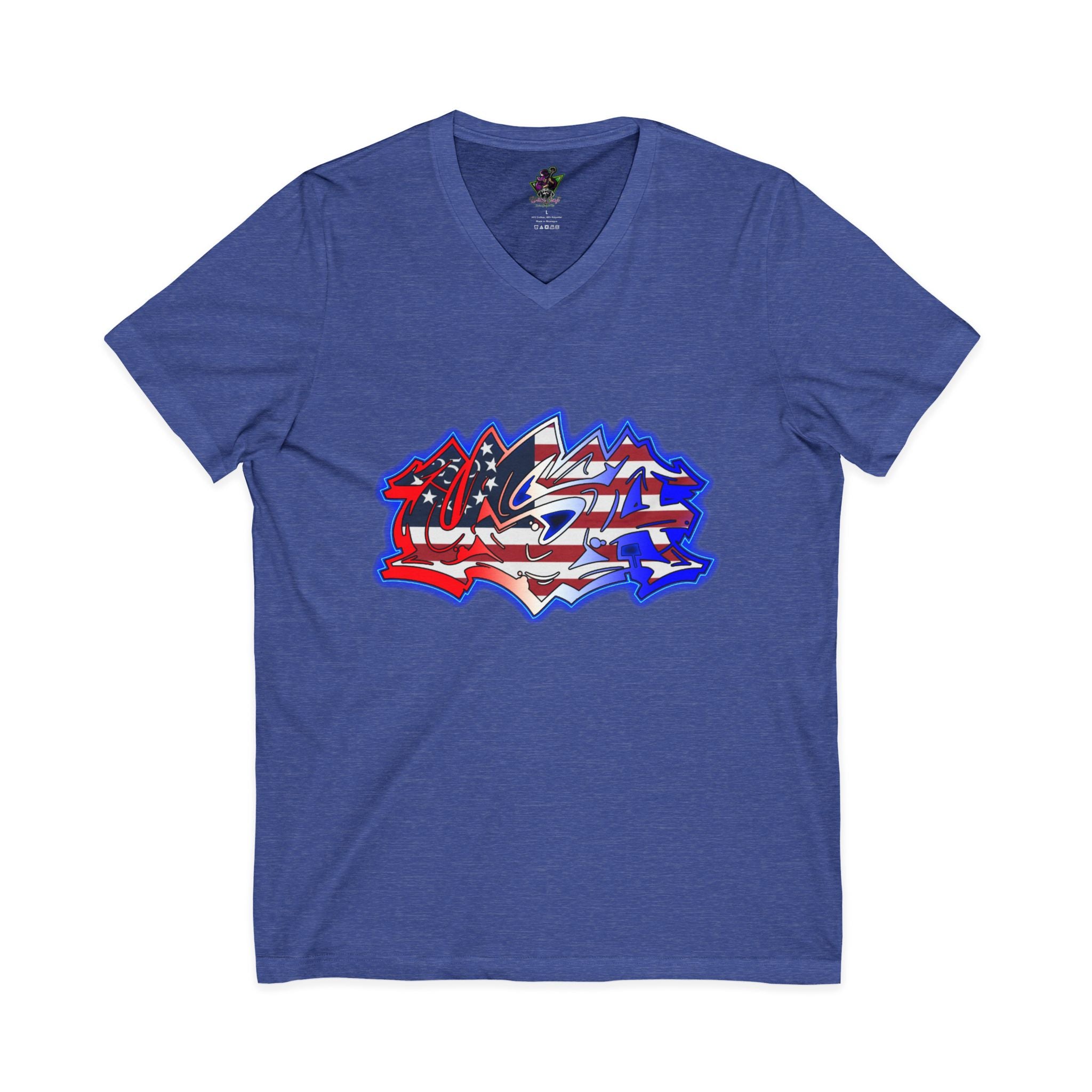 USA Graffiti / V-Neck Tee