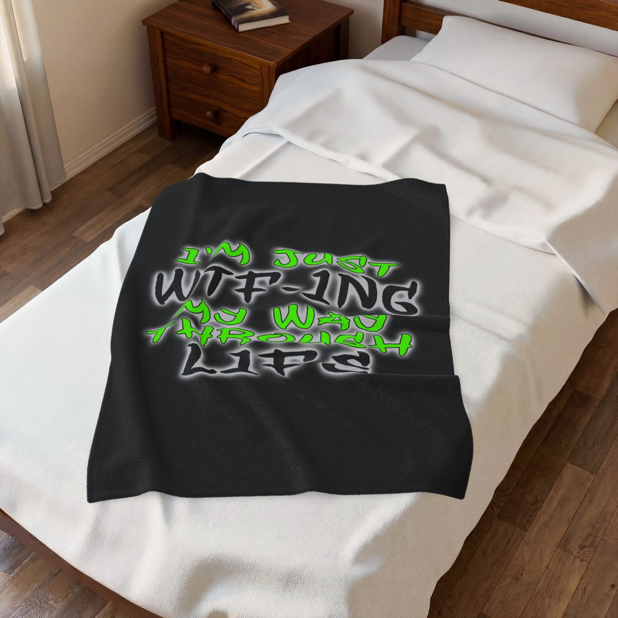 WTF-ing / Velveteen Plush Blanket
