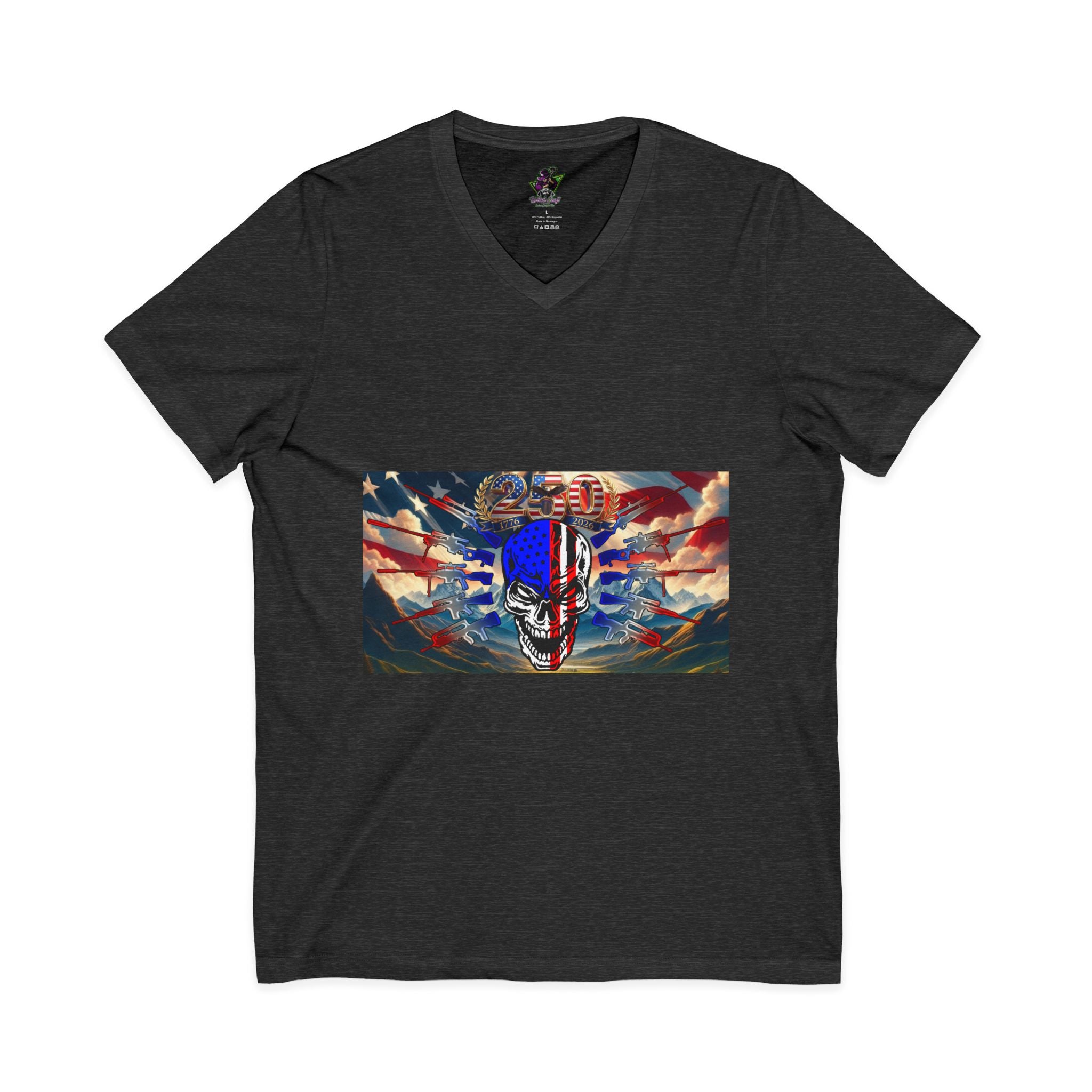 Skull & Guns 250th / V-Neck Tee