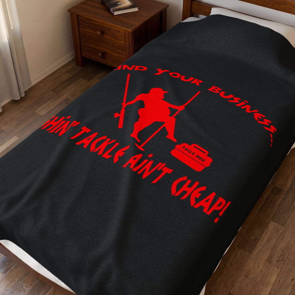 Mind Your Business Guy Stripper / Velveteen Plush Blanket