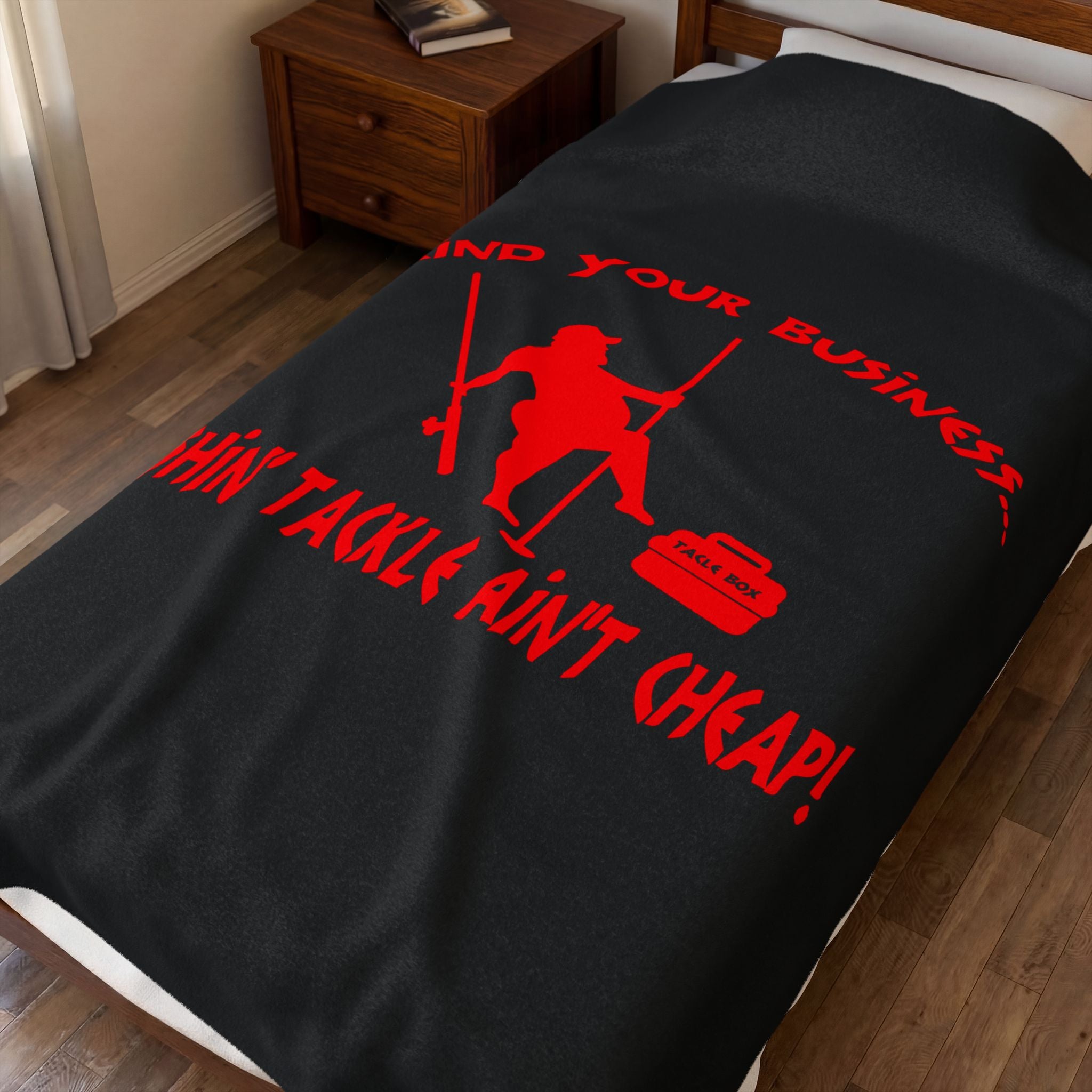 Mind Your Business Guy Stripper / Velveteen Plush Blanket