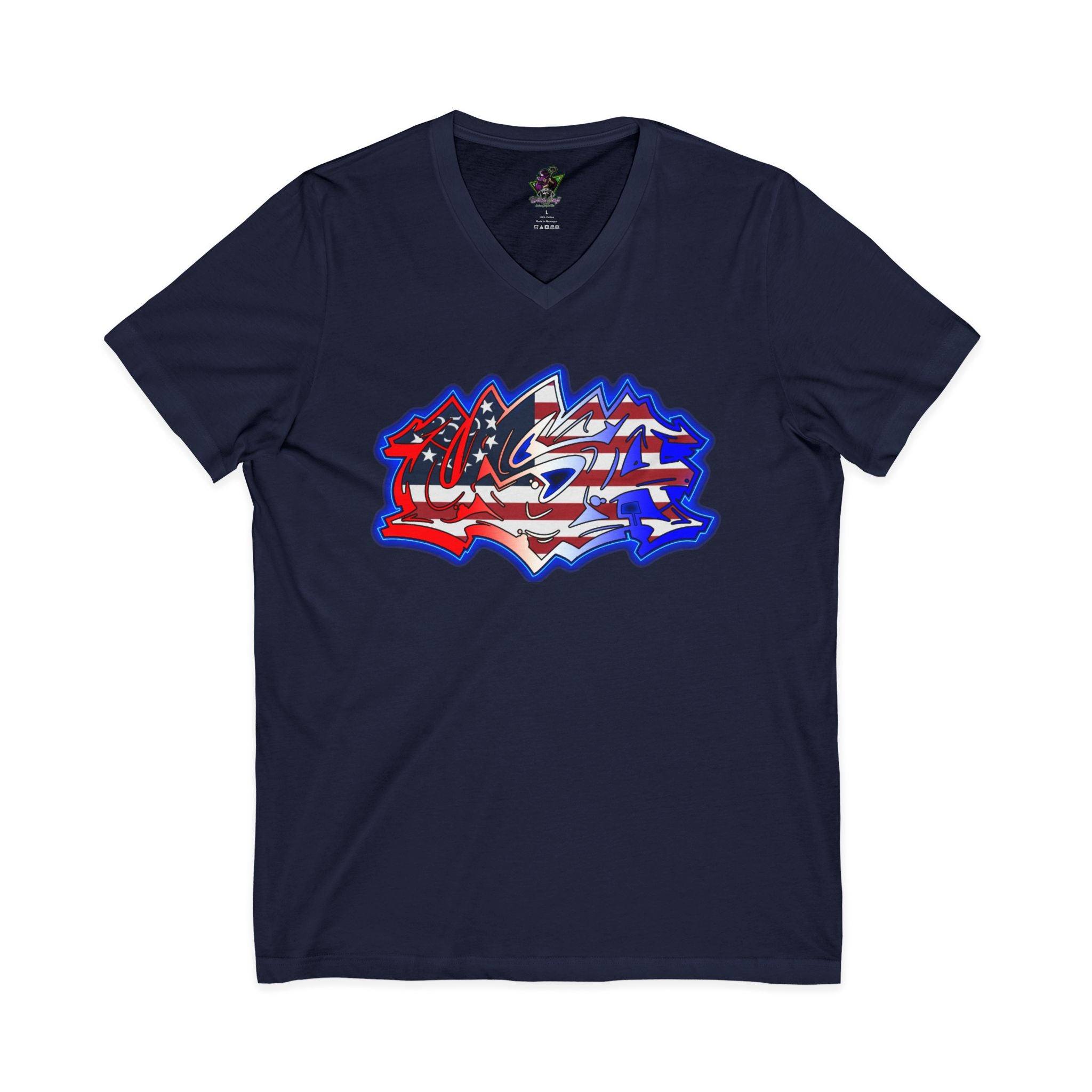USA Graffiti / V-Neck Tee