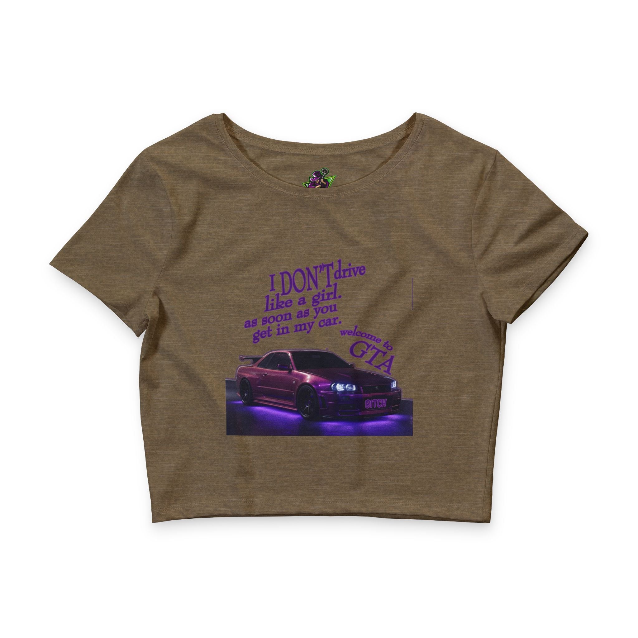 I Don't Drive Like Purple /Crop Tee