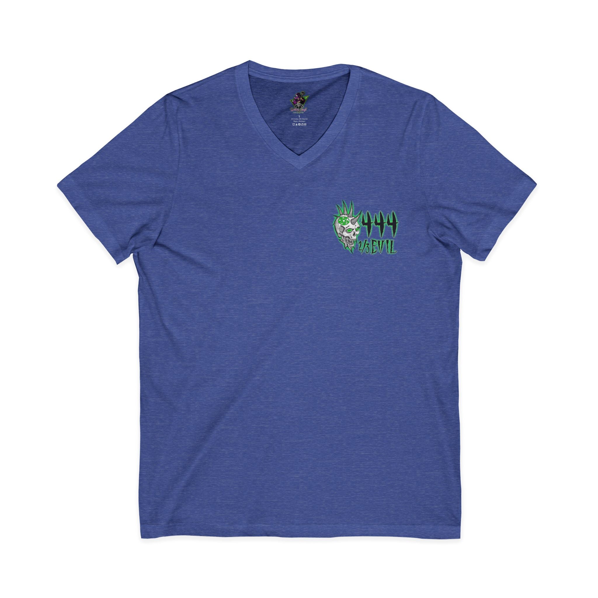 2/3 Evil Punk Skull / V-Neck Shirt